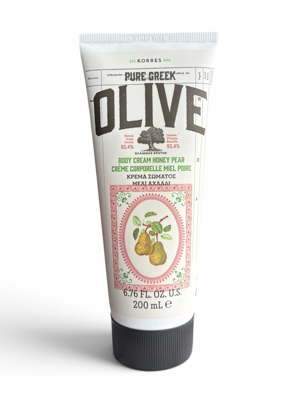 Korres Pure Greek Olive Body Cream Honey Pear